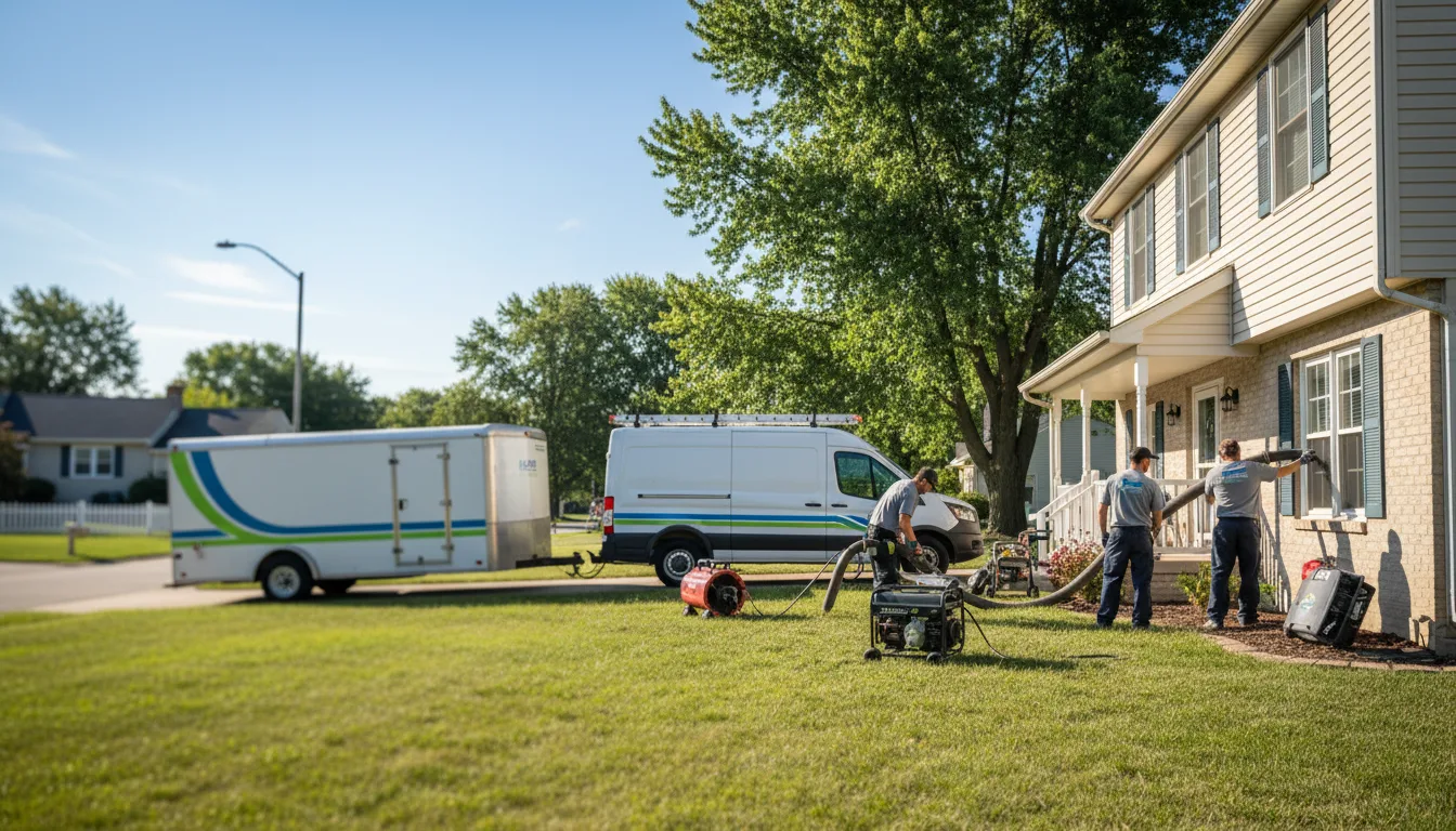 Flooded Basement Restoration And Cleanup With Repair in Hoffman, MN near me